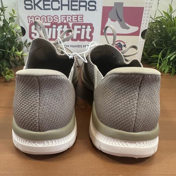 Skechers Women's Virtue Swift Fit Hands Free Shoes Taupe Size 6.5 - Picture 6 of 7
